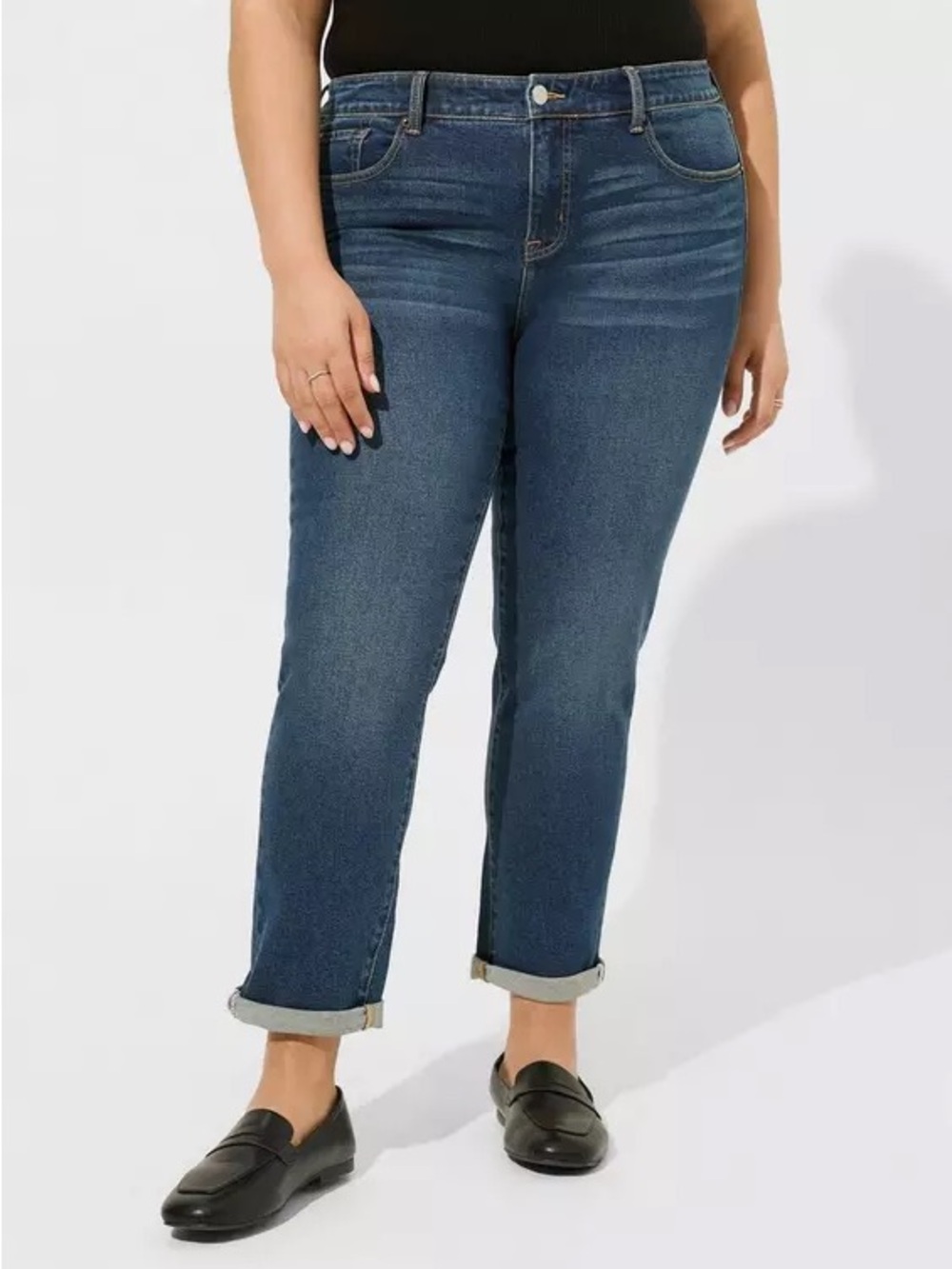 Torrid Perfect Boyfriend Ankle Vintage Stretch Jeans Cuffed 16R